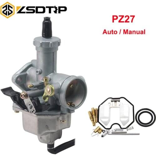 ZSDTRP PZ27 27mm Motorcycle Carburetor for honda CG150 XL XF 150 175 DIRT BIKE hand/auto choke Carb with repair kit