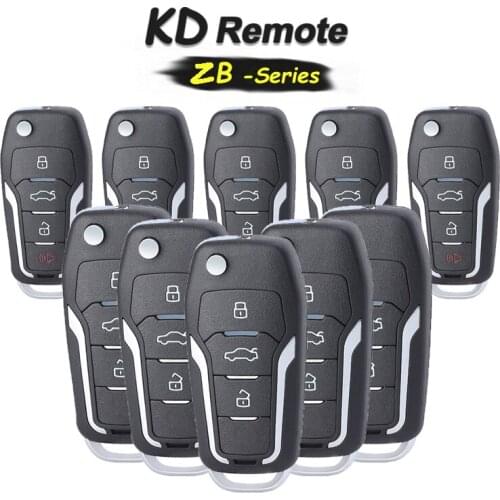 KEYECU 5x ZB12-3 ZB12-4 Smart Universal Remote Key for KD900 KD-X2 Mini KD Key Tool