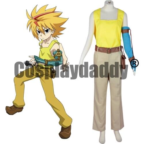 Beyblade Burst God Evolution BC Sol Golden Boy Free De La Hoya Anime Manga Outfit Cosplay Costume F006