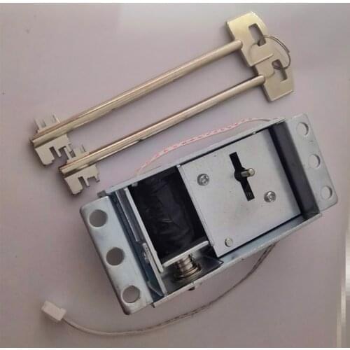 Leaf Electromagnet with Emergency Key Gun Cabinet Electromagnetic Lock Safe Box Accessories Solenoid Valve
