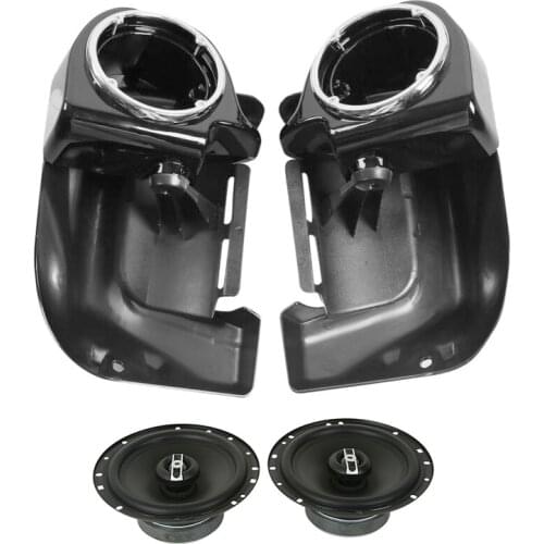 Motorcycle Lower Vented Leg Fairing 6 1/2" Speakers For Harley Touring Road King Road Street Glide Electra Glide 1993-2013