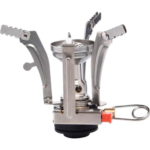 Portable folding outdoor stove cookware gas burners camping stove for hiking picnic BBQ gas stove cooker