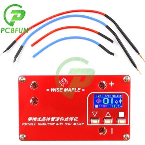 DC 12V Portable Transistor Mini Spot Welding Machine DIY 18650 Lithium Battery LCD Display Screen Spot Welder