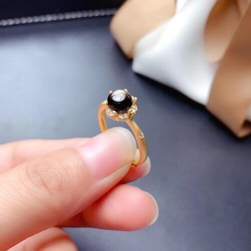 Simple Elegant Natural And Real Sapphire Ring 925 Sterling Silver