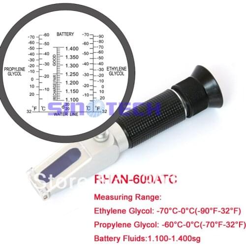 C& F degree 10pcs/lot Hand held new design Antifreeze coolant Refractometer RHAN-600ATC