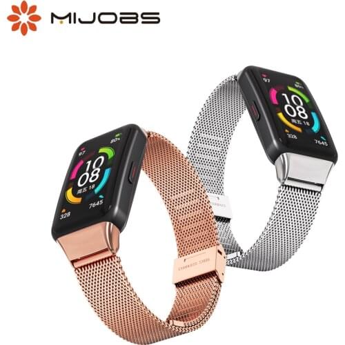 For Huawei Honor Band 6 Strap Smart Wristband Replacement Watch Belt Strap for Honor Band 6 Bracelet Metal Wrist Accessories