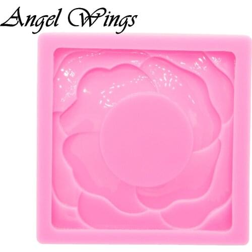 Shiny Flower Silicone Mold , Chocolate Baking cookie Molds , Cake decorating tools , DIY Polymer Clay Mould DY0920