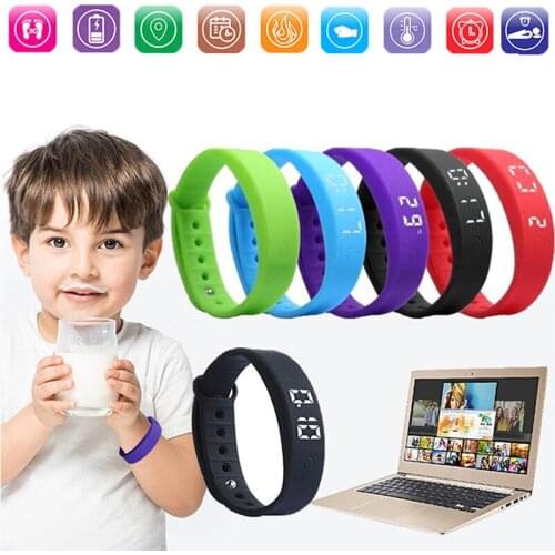 SOONHUA TW6 Smart Bracelet Pedometer Monitor Waterproof Sports Wristband USB Charging Kids Fitness Bracelet Tracker Smart Band