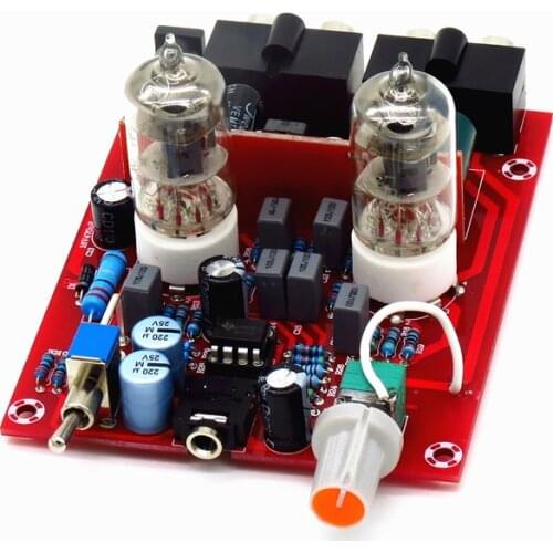 TIANCOOLKEI Tube Amplifiers Audio Board Amplificador DIY Kits Fever Bile Pre-amplifier Hifi 6J1 tube headphones amplifier