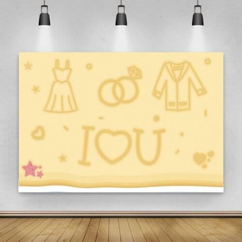 Propose Marriage Home Decor Backgrounds Girlfriend Birthday Couple Rings Valentines Day Lover Dinner Table Backdrops Vinyl