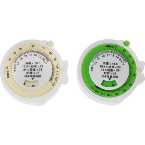 BMI Body Mass Index Retractable Tape 150cm Measure Calculator Diet Weight Loss Tape Measures Tools