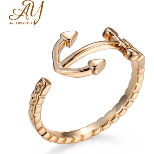 Anillos Yuzuk 925 Sterling Sliver Engagement Anchor Sword Rings For Women Fine Jewelry Femme Christmas Gift Bague Open Size