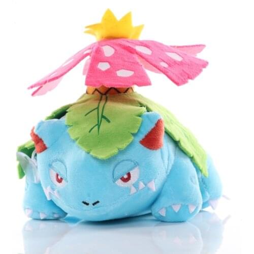 1pcs 16cm Venusaur Plush Toys Doll kawaii Cartoon Venusaur Pendant Soft Plush Stuffed Toys Doll for Kids Birthday Gifts