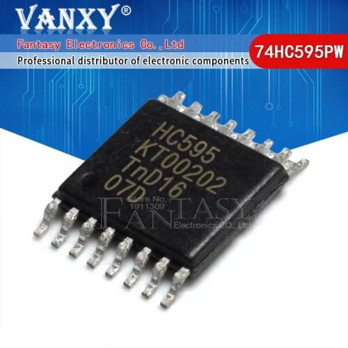 10pcs 74HC595PW TSSOP-16 74HC595 TSSOP16 HC595PW TSSOP SN74HC595PWR SMD