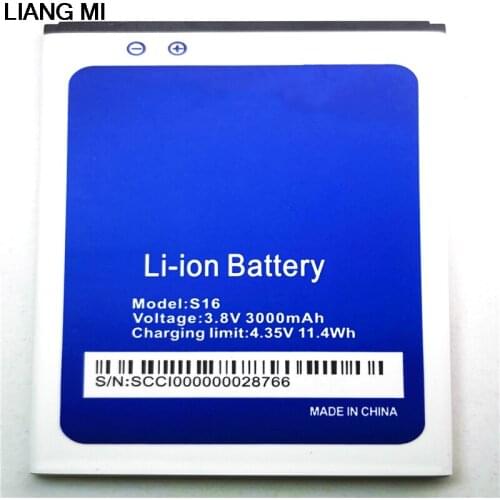 100% Original S16 Battery 3000mAh Replacement 5.5inch HOMTOM S16 Mobile Phone Battery with phone stander