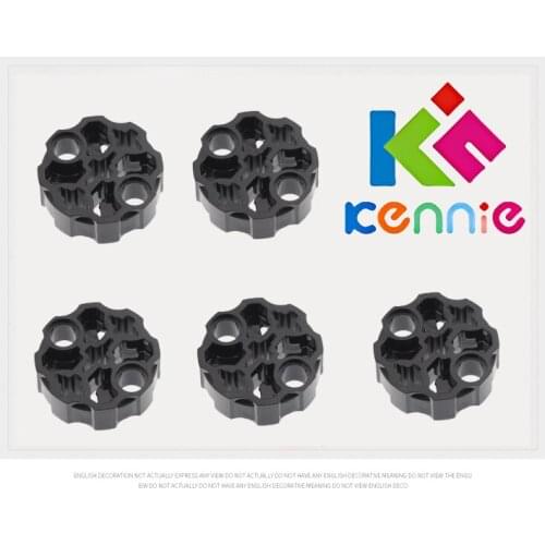 100pcs/lot Kennie DIY MOC Building Blocks Compatible with Hi-tech accessories NO.98585 NO.31511 3-axis and 2-bolt connectors