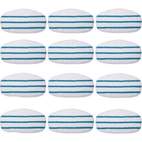 12 Pack Replacement Steam Mop Pads Compatible for PurSteam ThermaPro 10-in-1 Washable Reusable Pads Accessories