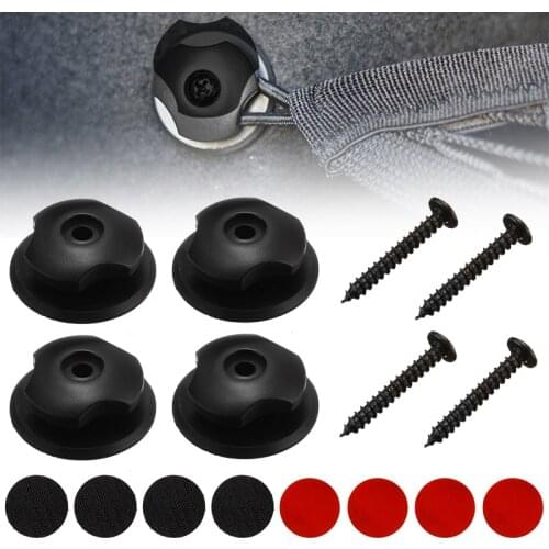 16pcs/set Universal Car Trunk Hook Car Luggage Net Mounting Point Rear Cargo Net Hook Car Interior Accessories