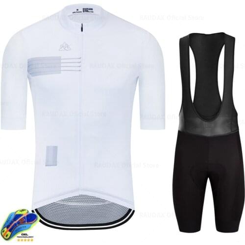 2021 Mens Summer Cycling Set Mountain Bike Road Bike Jersey White Short Sleeve Shirt MTBJersey Cycling Clothing Maillot Ciclismo