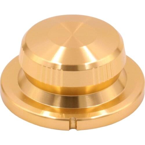 40x18mm Solid Aluminum Knob Golden Silver Black 6mm hole with screw for AUDIO Amplifier DVD Music player