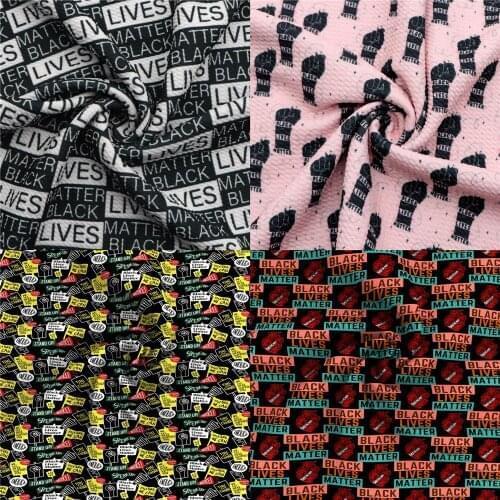 50*145cm Patchwork Bullet Textured Liverpool Fabric Sewing Quilting Fabrics Needlework Material DIY Handmade Black Lives Matter