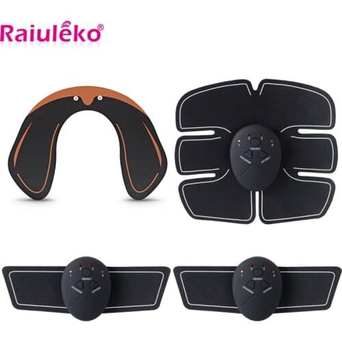6 Mode EMS Abdominal Hip Muscle Trainer Slimming Fat Burning Massage Fitness Training Apparatus Slimming Muscle Stimulator