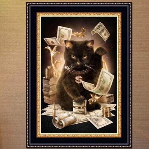 DIY 5D Diamond Mosaic Cartoon Cats Handmade Diamond Painting Cross Stitch Kits Diamond Embroidery Patterns Rhinestones Arts H6