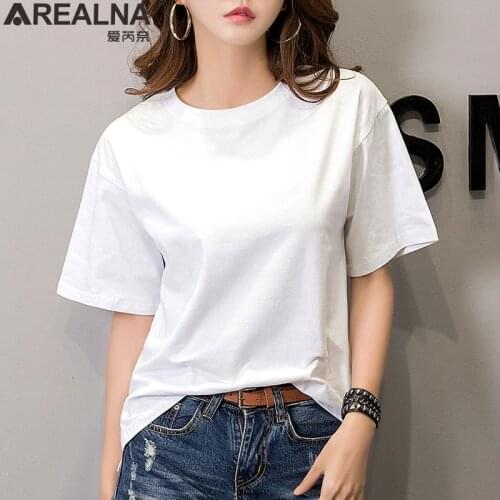 Женские хлопковые футболки AREALNA China At AliExpress