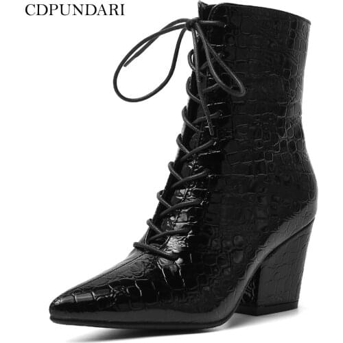 Black Brown Pointed Toe Sexy Ankle Boots For Women High Heels Boots Ladies Autumn Winter Short Boots Shoes Bottines Femme