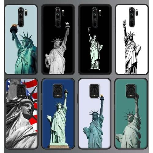 Phone Case for Xiaomi Redmi Note 9S 8 Pro 9 10 8T 7 9C 9A 7A 8A K40 Pro Soft Silicone TPU Back Cover NEW YORK Statue Liberty