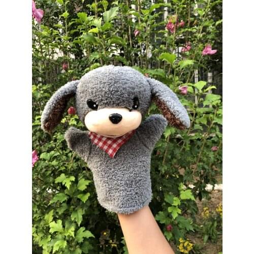Animal scarf Dog Plush Toys For Baby Boys And Girls Baby Glove Puppets Finger Toy Hand Glove Cute Kid Toy