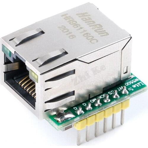 USR-ES1 W5500 SPI to LAN Ethernet Converter Board Module TCP IP 51 STM32 Microcontroller WIZ820io RC5 For Arduino