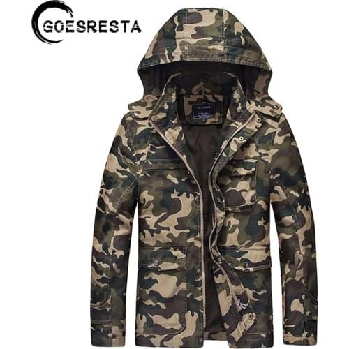 GOESRESTA Mens Camouflage Jackets