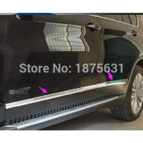 Chrome Doors Body Molding Cover Trims 4pcs / set For bmw X5 F15 2014 2015