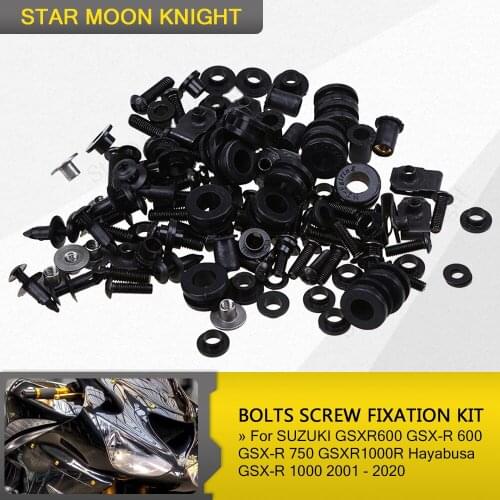 Motorcycle Complete Fairing Bolts Screw Fastener Fixation Kit For SUZUKI GSXR600 GSX-R 600 GSX-R 750 GSXR1000R Hayabusa GSXR1000