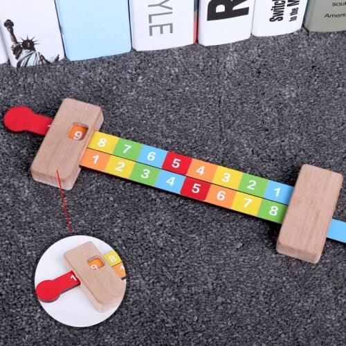 Child Educational 1-10 Addition Ruler Digital Operation Count Calculation Math Toy Monterssori Learning Board Game Toys For Kids