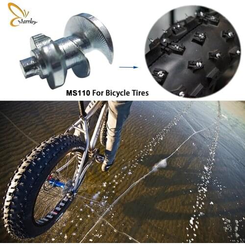Marrkey 150PCS MS110 Carbide Tires Studs/Wheel Lugs Snow Spikes for Tires/Universal Tyre Wheel Snow Chains for Motorcycle Truck
