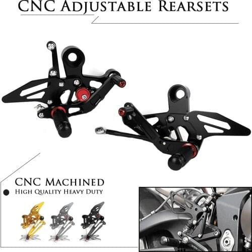 Motorcycle CNC Aluminum Footrest Rear Sets Adjustable Rearset Foot Pegs for YAMAHA MT09 FZ09 MT-09 FZ-09 XSR900 2014-2020