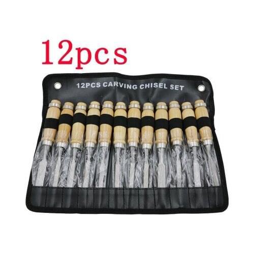 Carving Knife Woodworking Carving Chisel Carving Knife Set Hand Carving Chisel 12PCS Set Woodworking Carving Knife Set