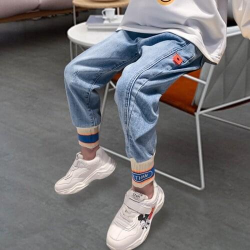 New Kids Pants Girls Toddler Boys Jeans Trousers Children Jeans for Boys Jeans Kids Boy Casual Denim Pants Kids Clothing 4-14Y