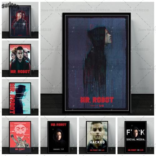 Posters and Prints Mr Robot Hot TV series Wall Art Pictures Poster Canvas Painting for Home Decoration