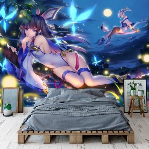 Sexy anime girl Wallpaper Anime Wall Murals Custom 3D Wallpaper Bedroom Living room Decor Cosplay Studio Wall art Elves