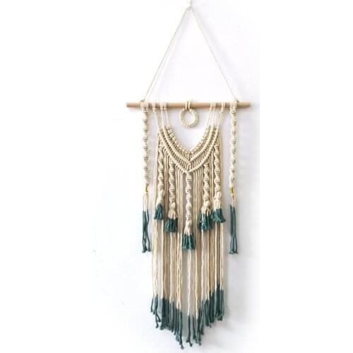 Nordic Style Color Matching Tapestry Wall Hanging Living Room Home Wall Decor Boho Knitted Hanging Wall Cloth Wedding Art Decor