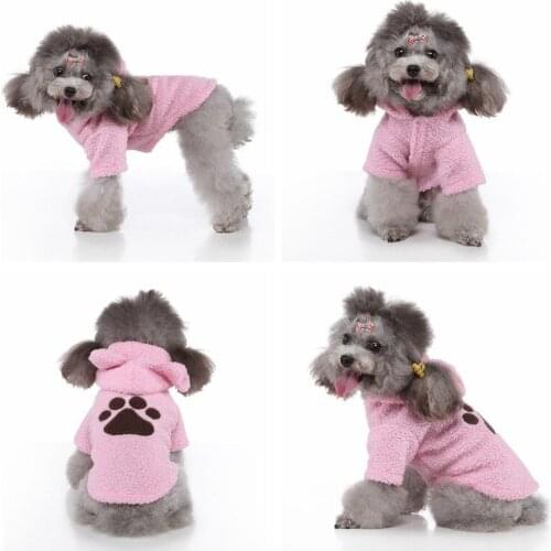 Dog Hoodie Winter Pet Dog Clothes For Dogs Coat Jacket Paw Print Clothing For Chihuahua Dogs Pets Clothing