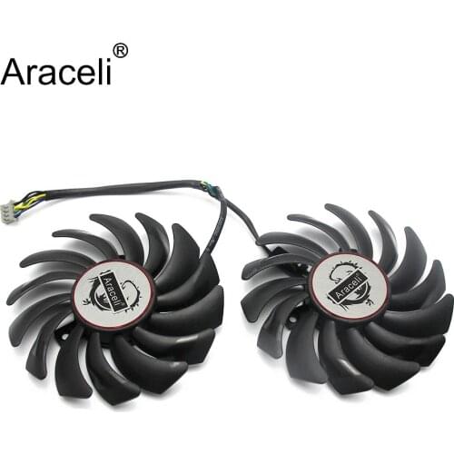 2PCS/lot 4PIN PLD09210S12HH GTX1050 Ti Cooler fan For GeForce MSI GTX 1050 1050Ti GAMING X video card fan