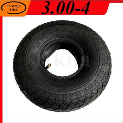 10 Inch 3.00-4 Inner Outer Tyre 260x85 Inflatable Wheel Tire for Electric Tricycle Warehouse Truck Accessories