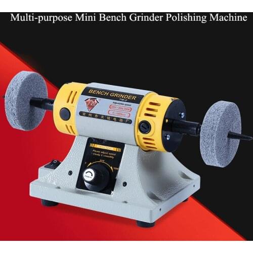 350W 220V Multi-purpose Mini Bench Grinder Polishing Machine Kit For Jewelry Dental Jewelry Motor Lathe Bench Grinder Kit Set