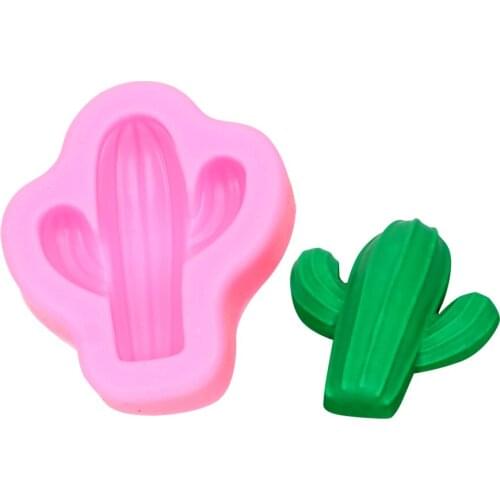 3D Cactus Shape Silicone Fondant Mold Cake Tools DIY Cake Decorating Tools Chocolate Confectionery Pudding Mold Baking Tool