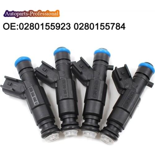4 PCS 0280155923 0280155784 New High Quality Fuel Injectors For 1999-2004 Jeep Grand Cherokee Wrangler 4.0L car accessories
