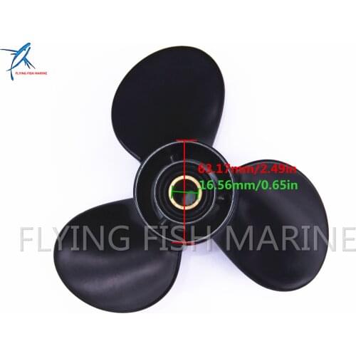 48-897750A11 9.25X9 P Aluminum Propeller For Mercury 9.9-20HP Boat Outboard Motor